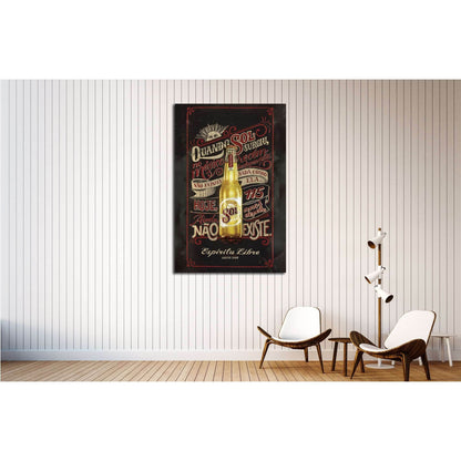 Beer №3418 Ready to Hang Canvas PrintCanvas art arrives ready to hang, with hanging accessories included and no additional framing required. Every canvas print is hand-crafted, made on-demand at our workshop and expertly stretched around 100% North Americ