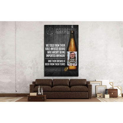 Beer №3430 Ready to Hang Canvas PrintCanvas art arrives ready to hang, with hanging accessories included and no additional framing required. Every canvas print is hand-crafted, made on-demand at our workshop and expertly stretched around 100% North Americ