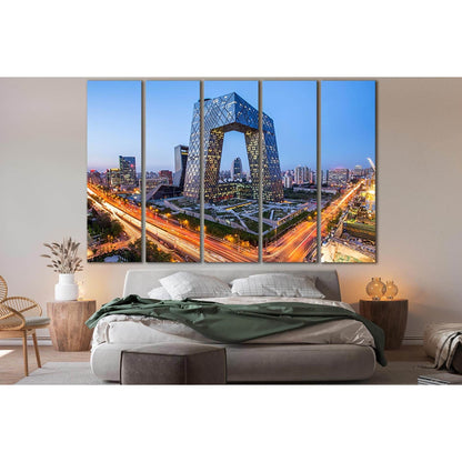 Beijing Modern Architecture Skyscraper №SL1418 Ready to Hang Canvas Print - Zellart Canvas Prints 0new, ALL_Products, Architecture