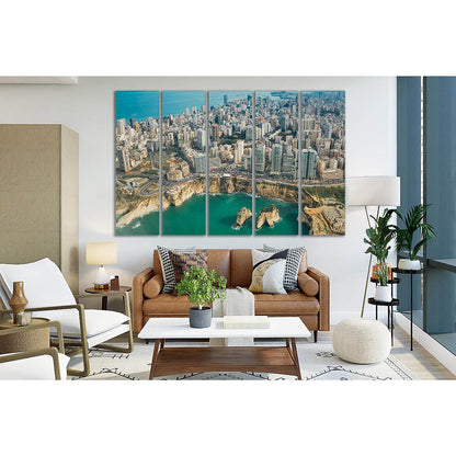 Beirut Beautiful Cityscape №SL338 Ready to Hang Canvas Print - Zellart Canvas Prints 0new, ALL_Products, Cityscapes & Skylines