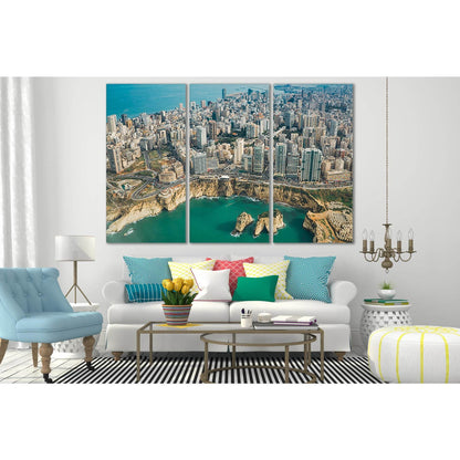 Beirut Beautiful Cityscape №SL338 Ready to Hang Canvas Print - Zellart Canvas Prints 0new, ALL_Products, Cityscapes & Skylines