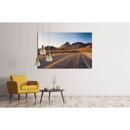beutiful stretch of historic route 66 №2106 Ready to Hang Canvas Print - Zellart Canvas Prints ALL_Products, s-2106