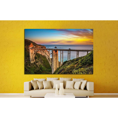 Bixby Bridge (Rocky Creek Bridge) California, USA №1301 Ready to Hang Canvas PrintCanvas art arrives ready to hang, with hanging accessories included and no additional framing required. Every canvas print is hand-crafted, made on-demand at our workshop an