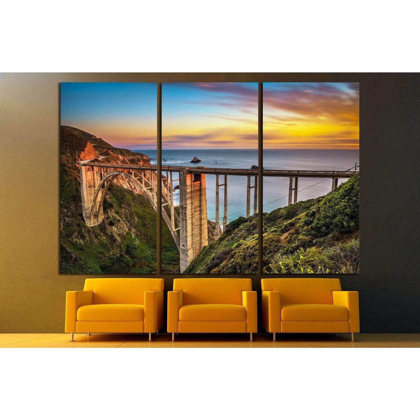Bixby Bridge (Rocky Creek Bridge) California, USA №1301 Ready to Hang Canvas PrintCanvas art arrives ready to hang, with hanging accessories included and no additional framing required. Every canvas print is hand-crafted, made on-demand at our workshop an