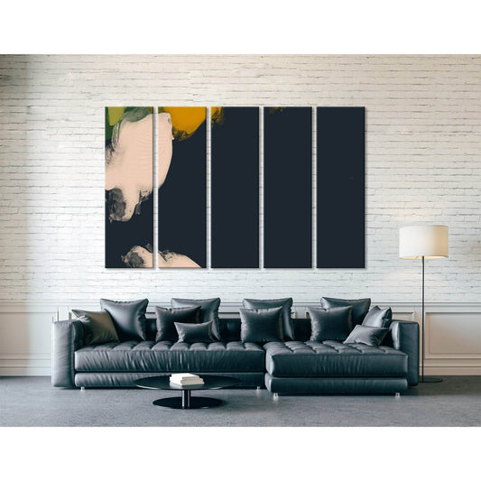 Black And Beige Trendy Abstract №04401 Ready to Hang Canvas Print - Zellart Canvas Prints ALL_Products