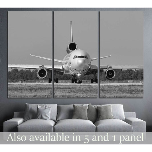 Black and White Airplane №144 Ready to Hang Canvas PrintCanvas art arrives ready to hang, with hanging accessories included and no additional framing required. Every canvas print is hand-crafted, made on-demand at our workshop and expertly stretched aroun