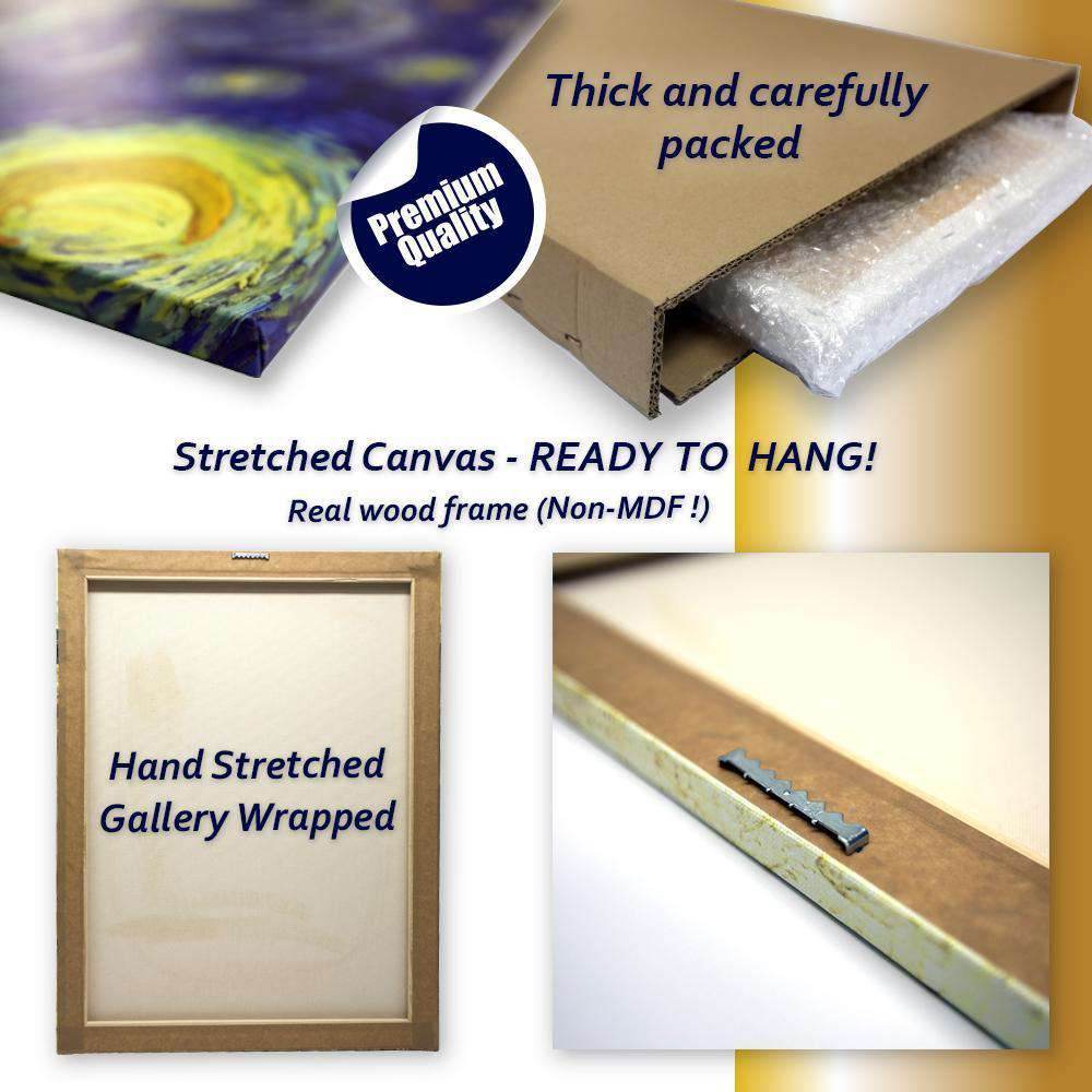 Black & White Highland Cow №04130 Ready to Hang Canvas Print - Zellart Canvas Prints ALL_Products, Cow