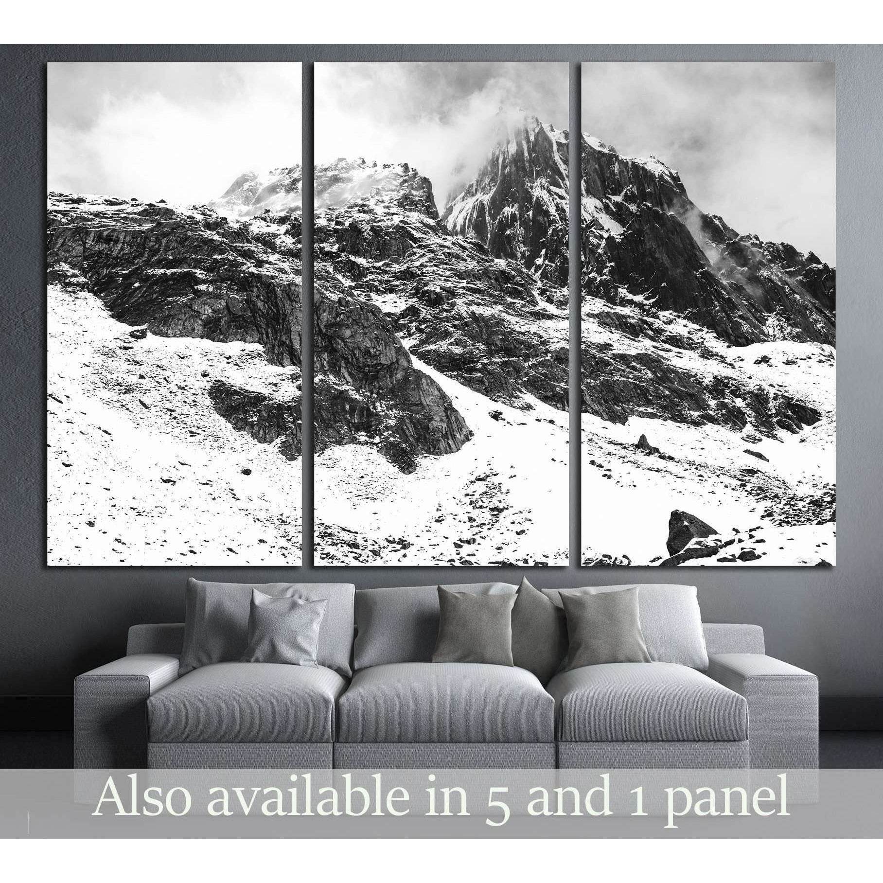 Black and White Himalayan scene from Pakistan №3117 Ready to Hang Canvas PrintCanvas art arrives ready to hang, with hanging accessories included and no additional framing required. Every canvas print is hand-crafted, made on-demand at our workshop and ex