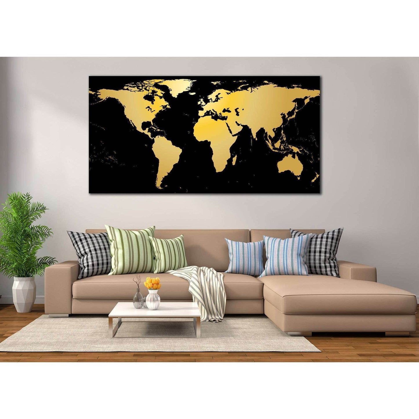 Black / Gold World Map Office Wall DecorDecorate your walls with a stunning Black World Map Canvas Art Print from the world's largest art gallery. Choose from thousands of World Map artworks with various sizing options. Choose your perfect art print to co