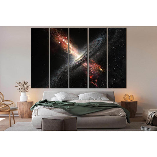 Black Hole In The Galaxy №SL411 Ready to Hang Canvas Print - Zellart Canvas Prints 0new, ALL_Products, Astronomy & Space Canvas Wall Art