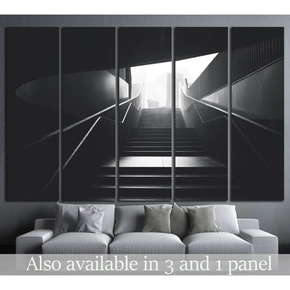 black urban stairs №1061 Ready to Hang Canvas Print - Zellart Canvas Prints ALL_Products, s-1061