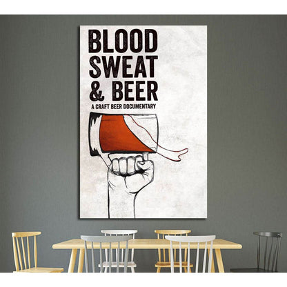 Blood sweet & Beer №3469 Ready to Hang Canvas Print - Zellart Canvas Prints ALL_Products, Beer, s-3469