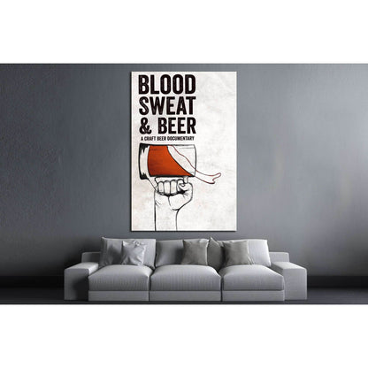 Blood sweet & Beer №3469 Ready to Hang Canvas Print - Zellart Canvas Prints ALL_Products, Beer, s-3469