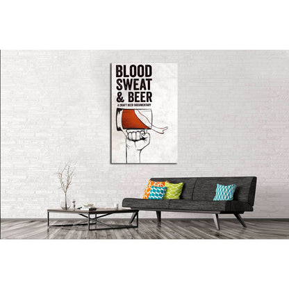 Blood sweet & Beer №3469 Ready to Hang Canvas PrintCanvas art arrives ready to hang, with hanging accessories included and no additional framing required. Every canvas print is hand-crafted, made on-demand at our workshop and expertly stretched around 100