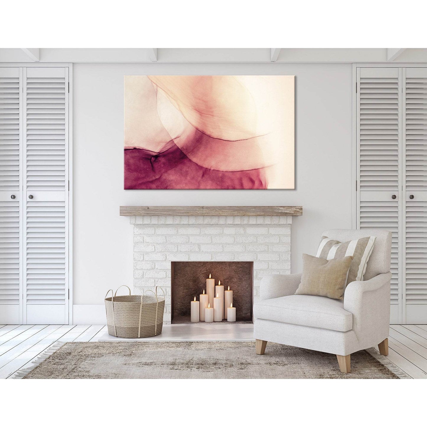 Blooming Flower Abstract №04311 Ready to Hang Canvas Print - Zellart Canvas Prints ALL_Products