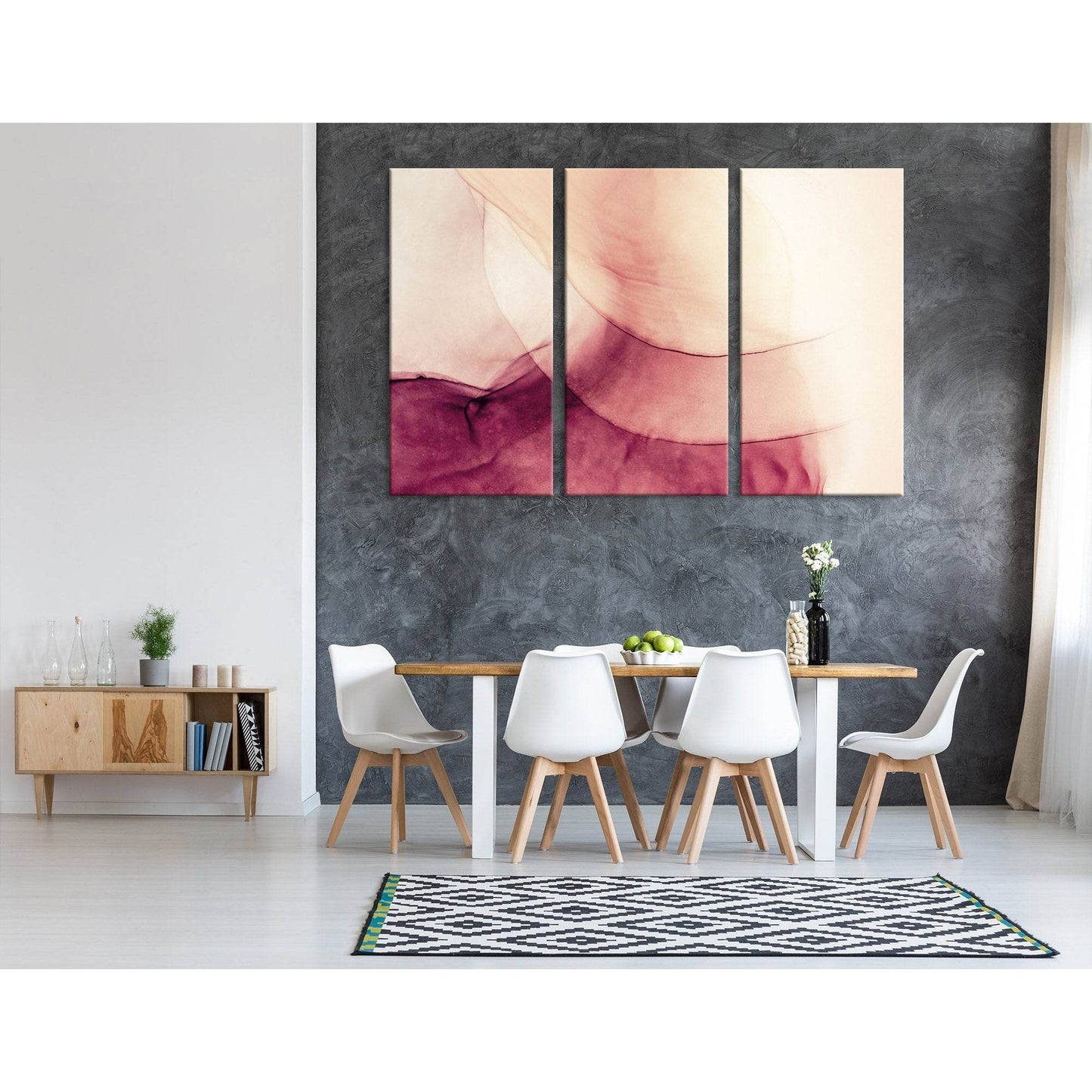Blooming Flower Abstract №04311 Ready to Hang Canvas Print - Zellart Canvas Prints ALL_Products