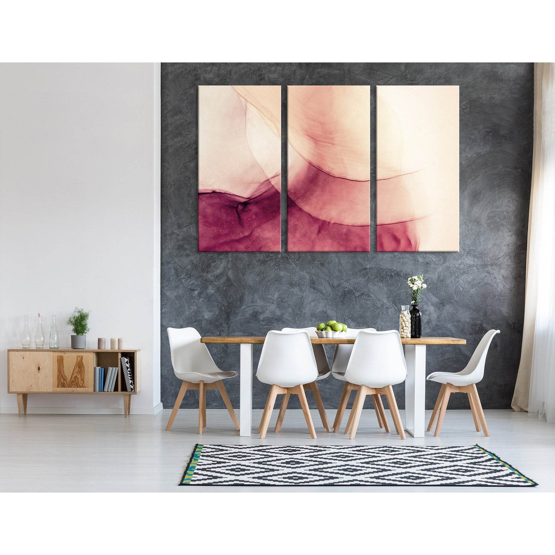 Blooming Flower Abstract №04311 Ready to Hang Canvas Print - Zellart Canvas Prints ALL_Products