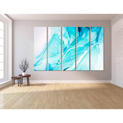 Blue Abstract №04289 Ready to Hang Canvas Print - Zellart Canvas Prints ALL_Products
