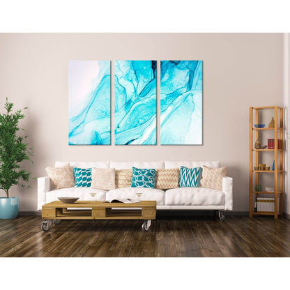 Blue Abstract №04289 Ready to Hang Canvas Print - Zellart Canvas Prints ALL_Products