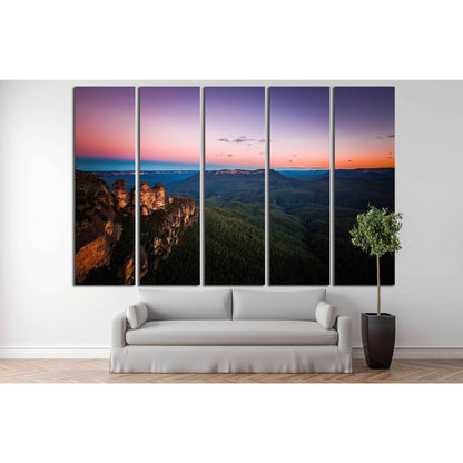 blue mountain, Australia №748 Ready to Hang Canvas Print - Zellart Canvas Prints ALL_Products, s-748