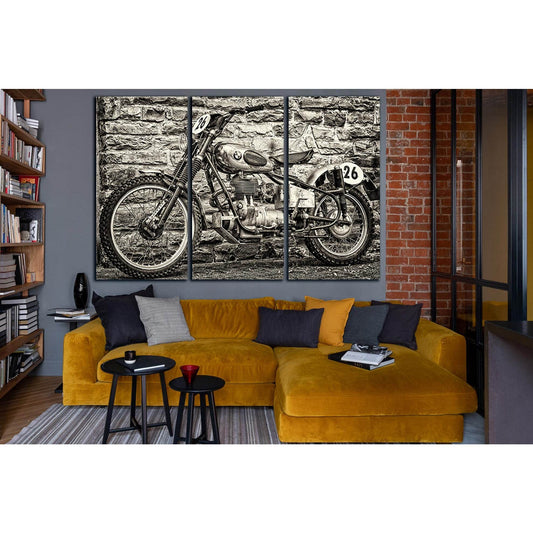 Bmw Motorcycle Black And White №SL829 Ready to Hang Canvas Print - Zellart Canvas Prints 0new, ALL_Products, Black & White Wall Art