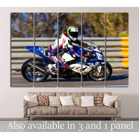 BMW S1000RR №160 Ready to Hang Canvas Print - Zellart Canvas Prints 000Negative, ALL_Products, wd-160