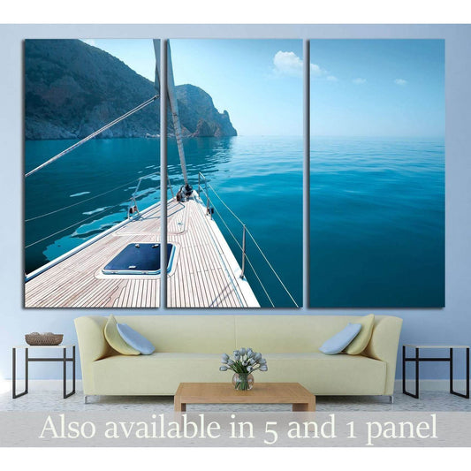 boat floats near the shore №1407 Ready to Hang Canvas PrintCanvas art arrives ready to hang, with hanging accessories included and no additional framing required. Every canvas print is hand-crafted, made on-demand at our workshop and expertly stretched ar