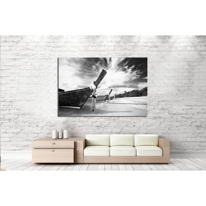 Boat in the tropical sea. Phi Phi island. Thailand №2668 Ready to Hang Canvas Print - Zellart Canvas Prints ALL_Products, s-2668