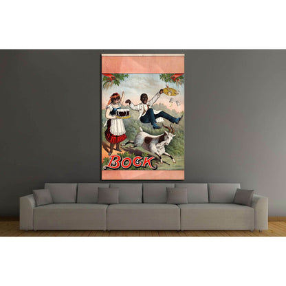Bock stock beer №3487 Ready to Hang Canvas Print - Zellart Canvas Prints ALL_Products, Beer, s-3487