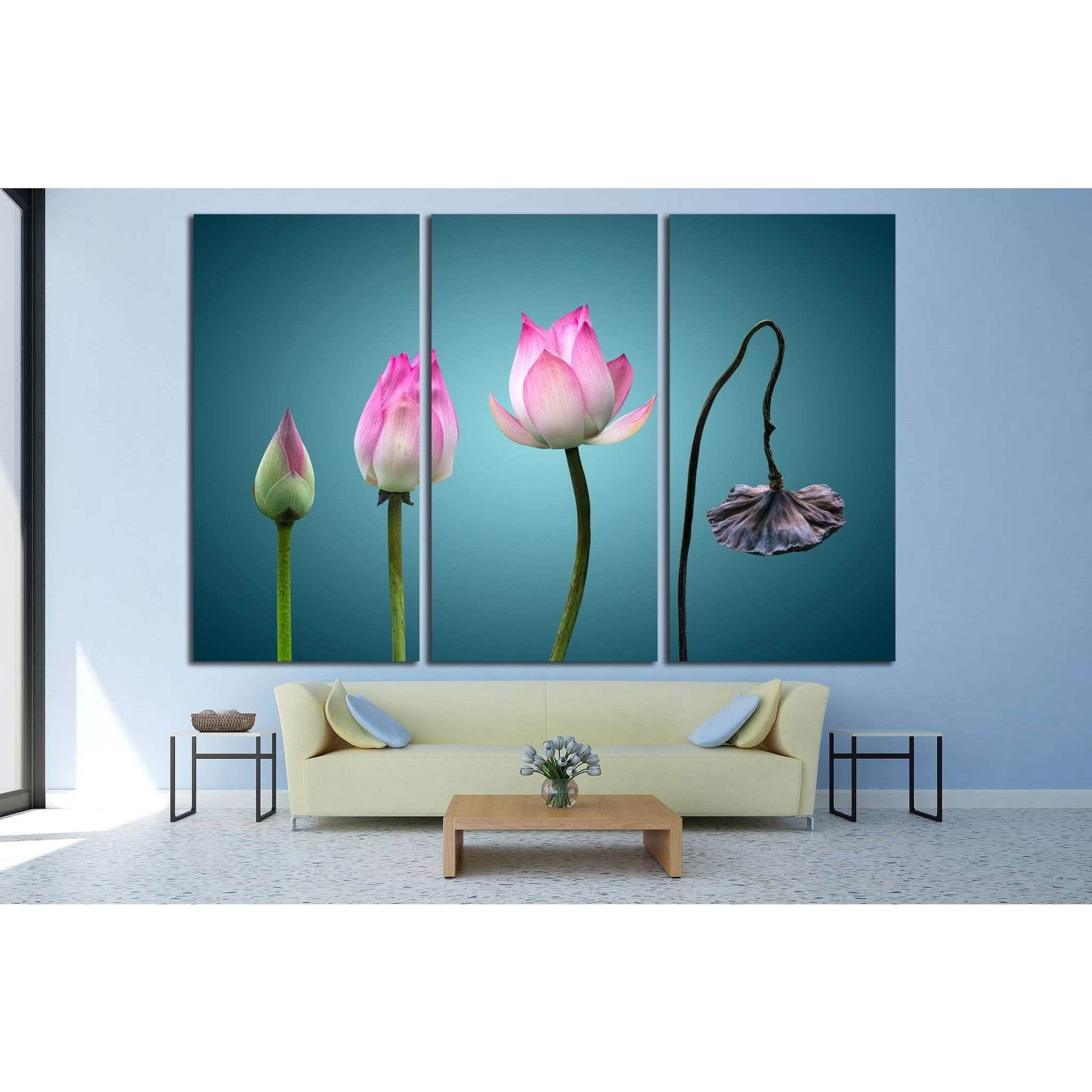 born to death in Buddhism №703 Ready to Hang Canvas Print - Zellart Canvas Prints ALL_Products, s-703