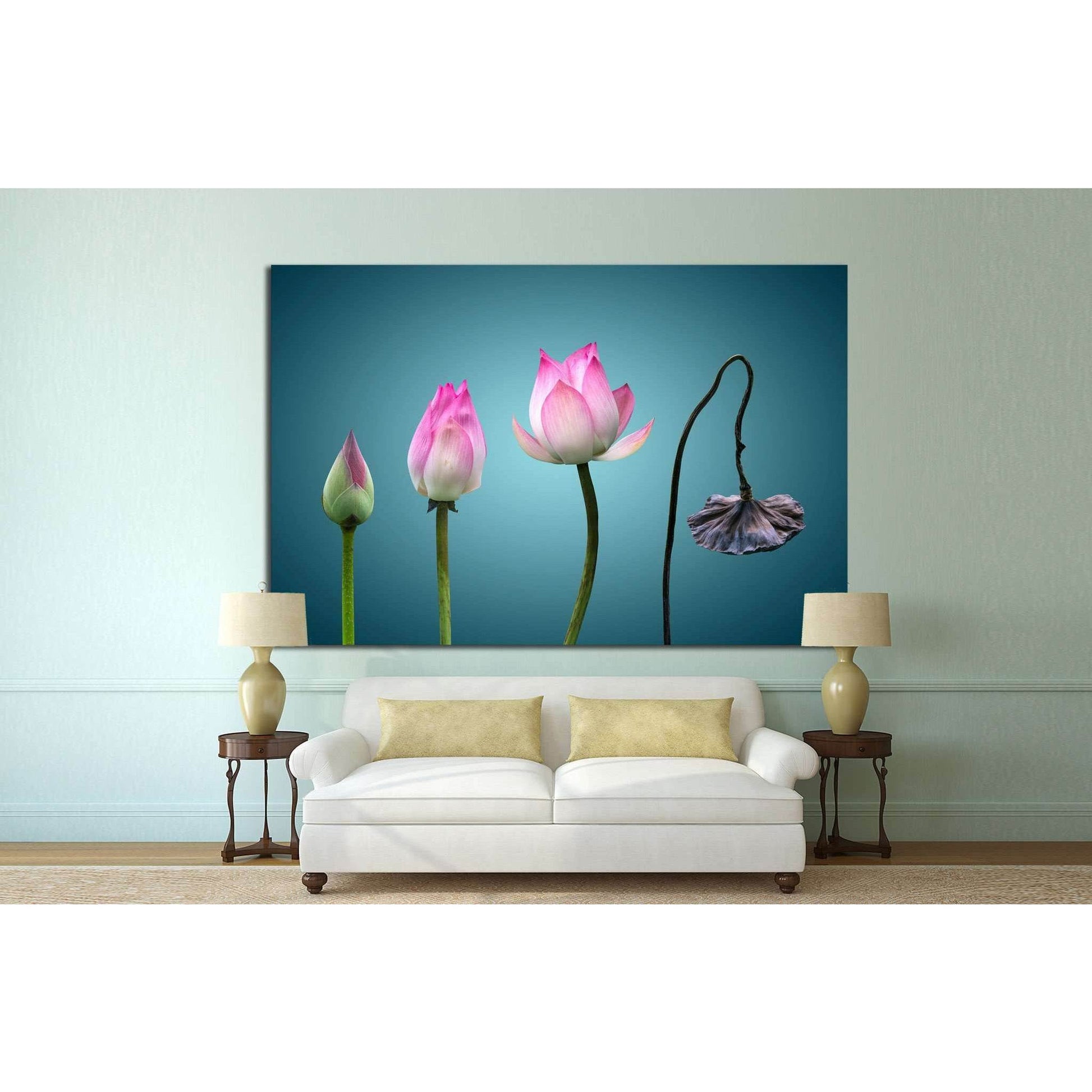 born to death in Buddhism №703 Ready to Hang Canvas Print - Zellart Canvas Prints ALL_Products, s-703