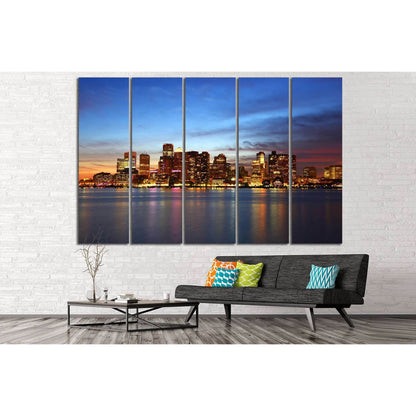 Boston Cityscape №127 Ready to Hang Canvas Print - Zellart Canvas Prints ALL_Products, wd-127