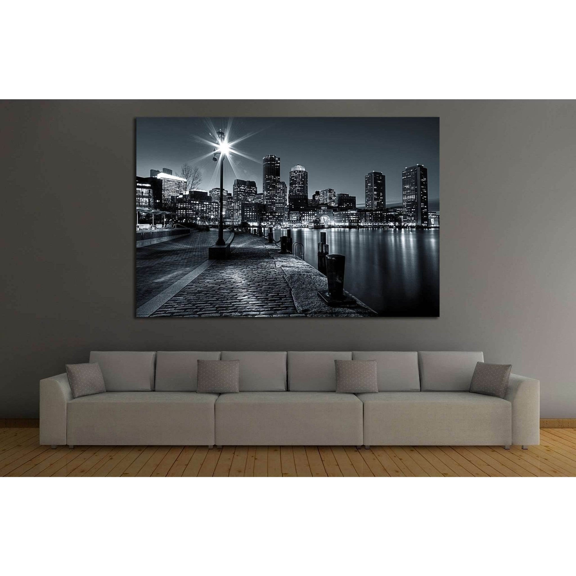 Boston Cityscape №131 Ready to Hang Canvas Print - Zellart Canvas Prints ALL_Products, wd-131