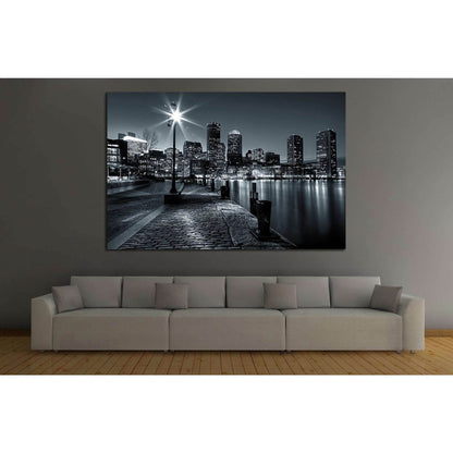 Boston Cityscape №131 Ready to Hang Canvas Print - Zellart Canvas Prints ALL_Products, wd-131