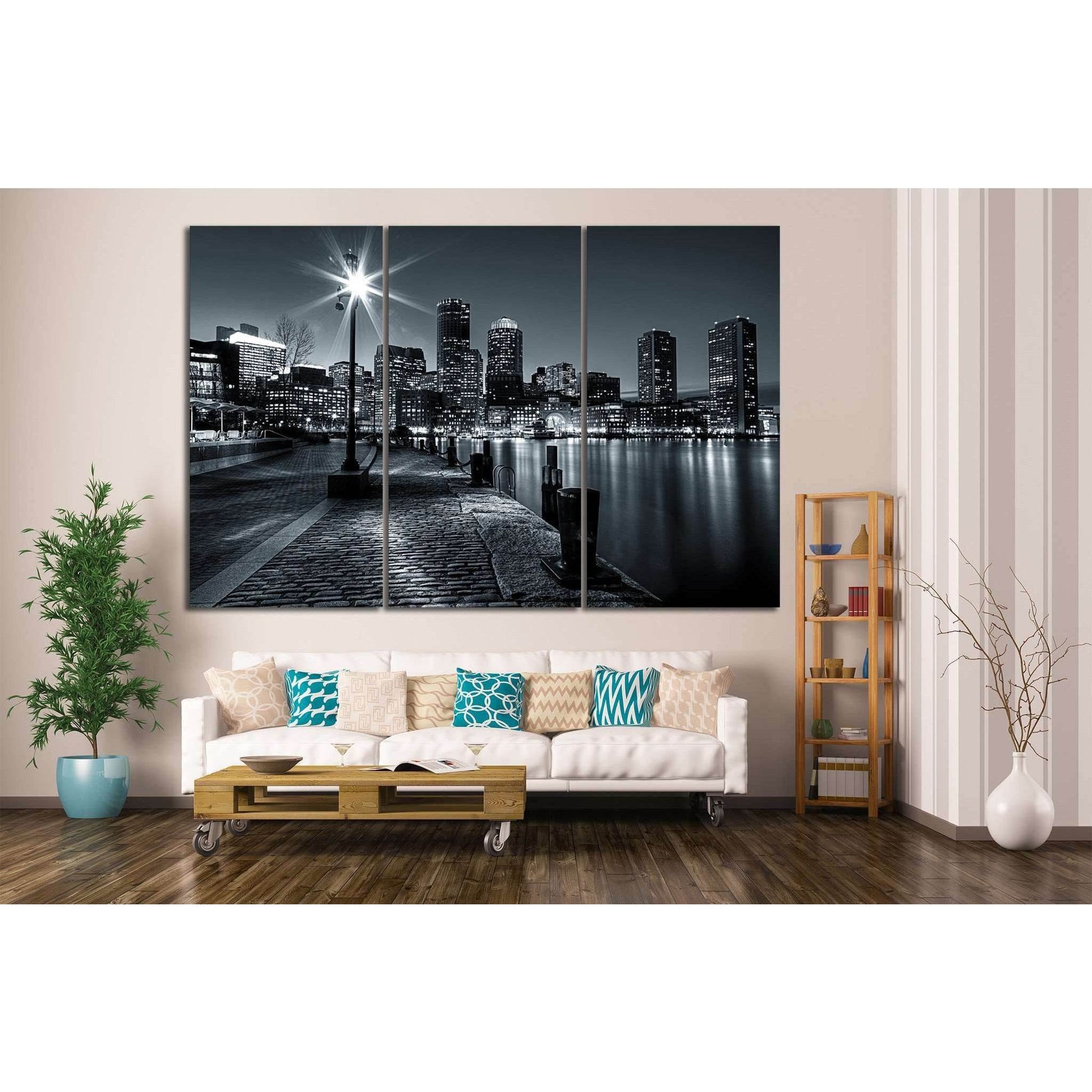 Boston Cityscape №131 Ready to Hang Canvas PrintCanvas art arrives ready to hang, with hanging accessories included and no additional framing required. Every canvas print is hand-crafted, made on-demand at our workshop and expertly stretched around 100% N