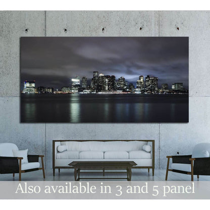 Boston nights №1769 Ready to Hang Canvas Print - Zellart Canvas Prints ALL_Products, s-1769
