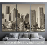 Boston skyline from the sea №2204 Ready to Hang Canvas Print