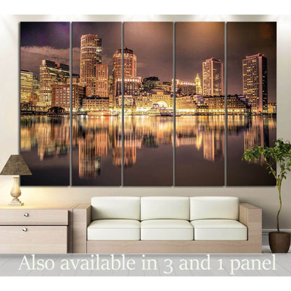 Boston Skyline №126 Ready to Hang Canvas PrintCanvas art arrives ready to hang, with hanging accessories included and no additional framing required. Every canvas print is hand-crafted, made on-demand at our workshop and expertly stretched around 100% Nor