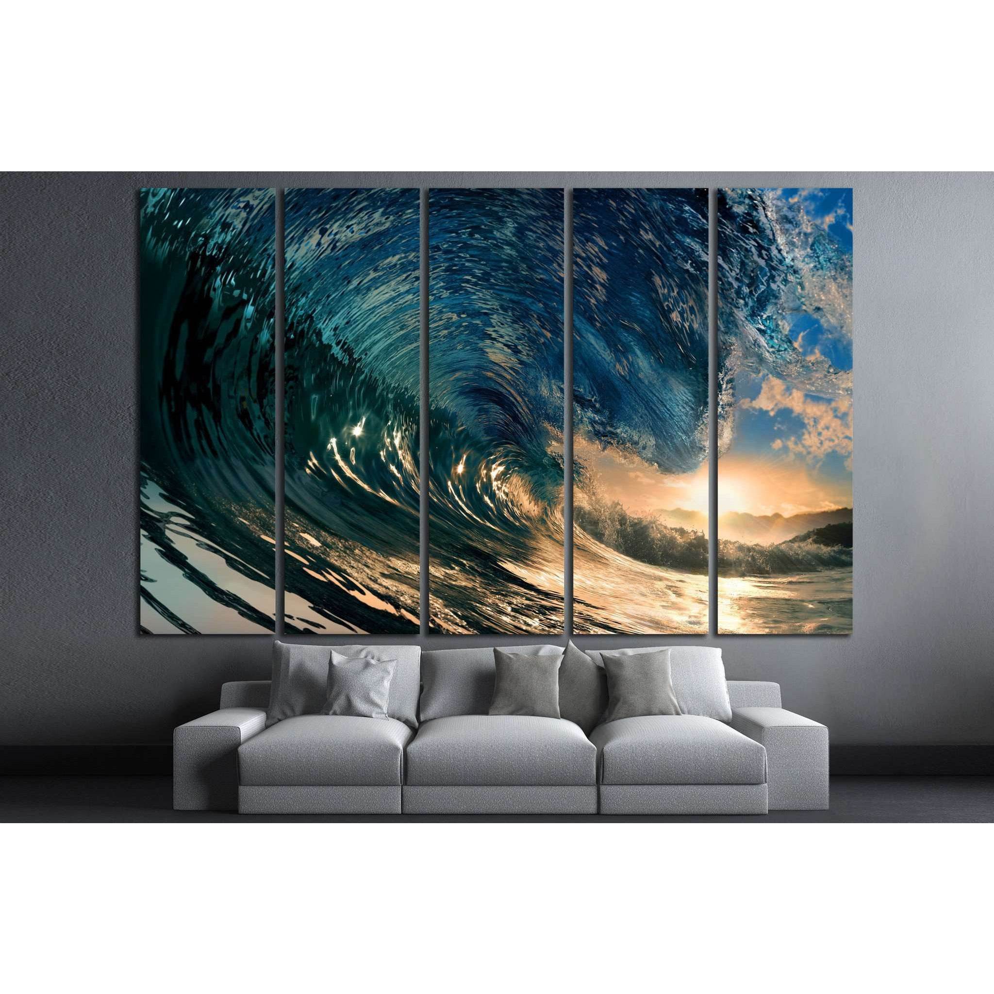 breaking ocean wave №837 Ready to Hang Canvas Print