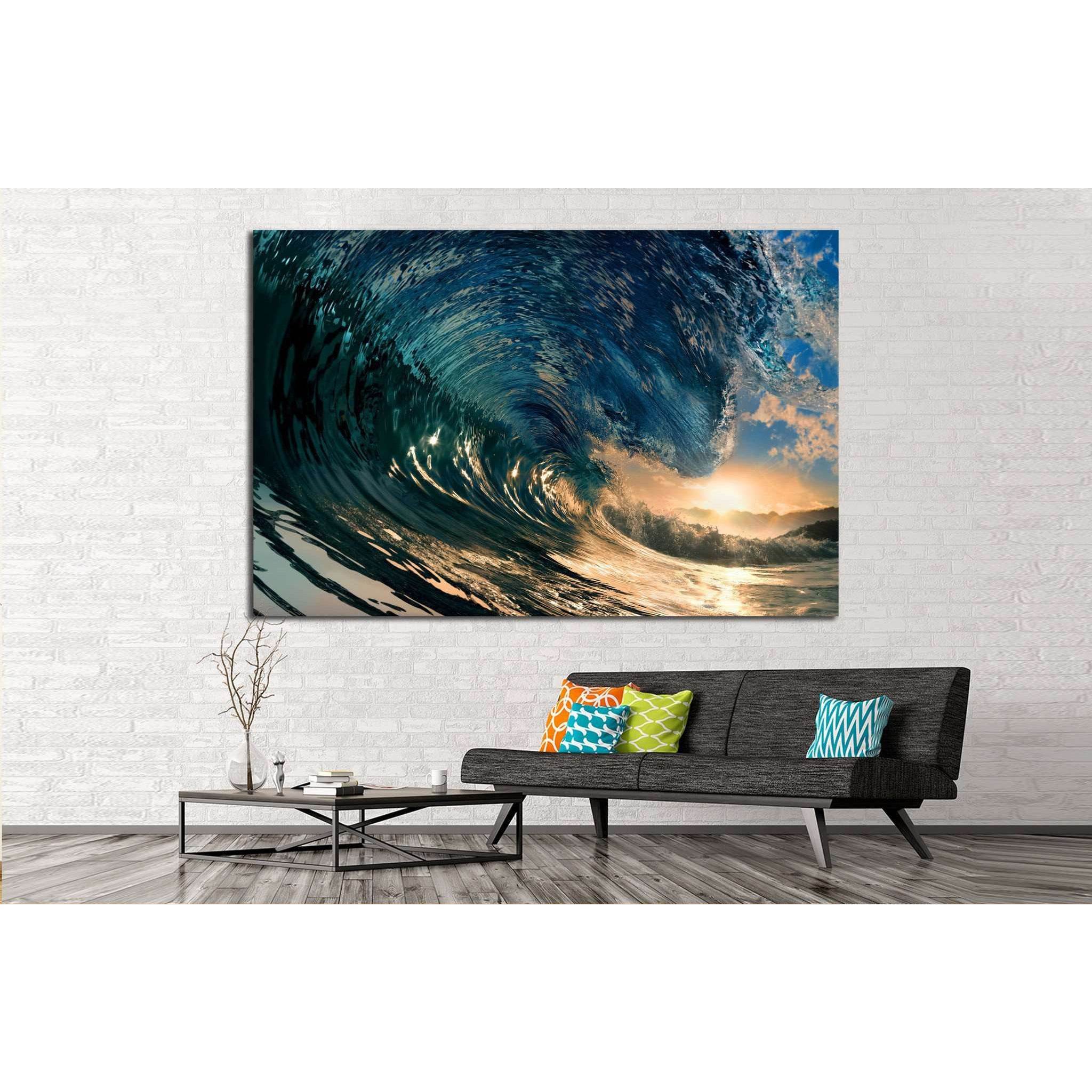 breaking ocean wave №837 Ready to Hang Canvas Print