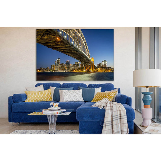 Bridge In Australia Bottom View №SL1136 Ready to Hang Canvas Print - Zellart Canvas Prints 0new, ALL_Products, Bridges Wall Art