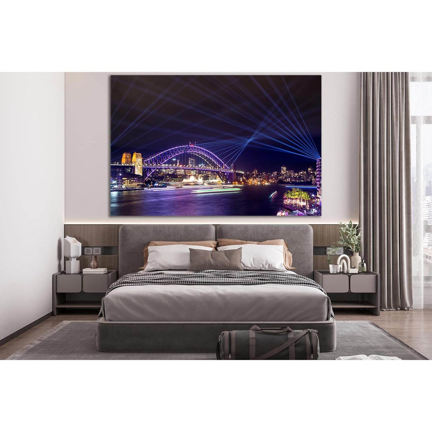 Bridge In Australia №SL1112 Ready to Hang Canvas Print - Zellart Canvas Prints 0new, ALL_Products, Bridges Wall Art