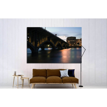 Bridge in Rockford, Illinois, USA №1748 Ready to Hang Canvas PrintCanvas art arrives ready to hang, with hanging accessories included and no additional framing required. Every canvas print is hand-crafted, made on-demand at our workshop and expertly stret