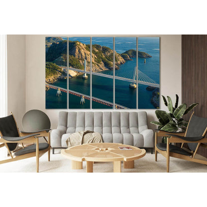 Bridges In South Korea №SL1110 Ready to Hang Canvas Print - Zellart Canvas Prints 0new, ALL_Products, Bridges Wall Art