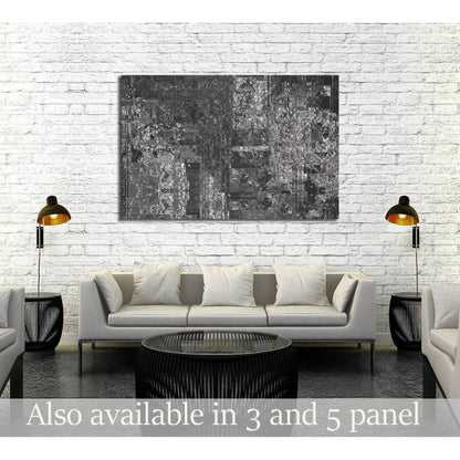 Bright abstract mosaic grey background with gloss №3229 Ready to Hang Canvas Print - Zellart Canvas Prints ALL_Products, s-3229