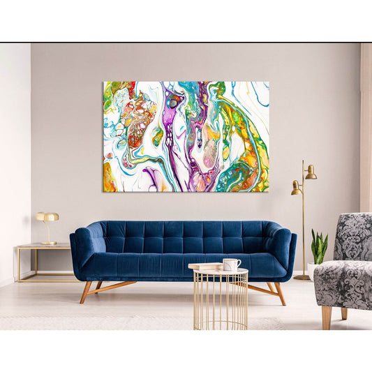 Bright Colorful Abstract №04393 Ready to Hang Canvas Print - Zellart Canvas Prints ALL_Products