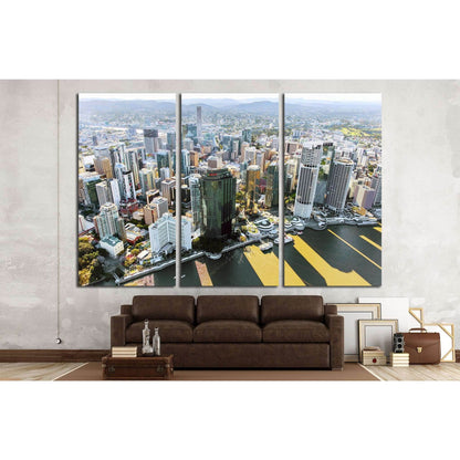 BRISBANE, AUSTRALIA №1734 Ready to Hang Canvas Print - Zellart Canvas Prints ALL_Products, s-1734