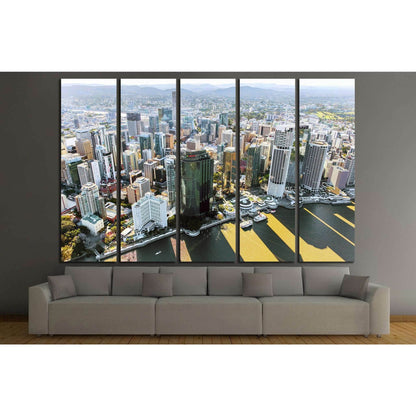 BRISBANE, AUSTRALIA №1734 Ready to Hang Canvas Print - Zellart Canvas Prints ALL_Products, s-1734