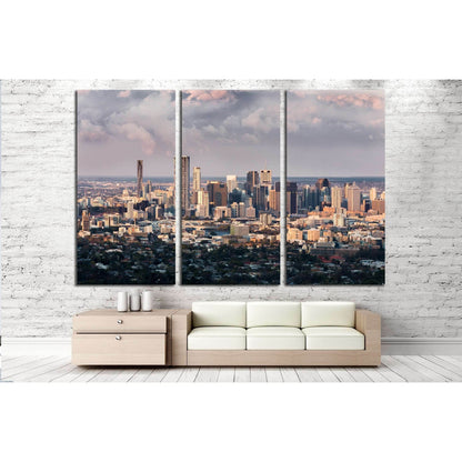 Brisbane City Landscape №2986 Ready to Hang Canvas Print - Zellart Canvas Prints ALL_Products, s-2986