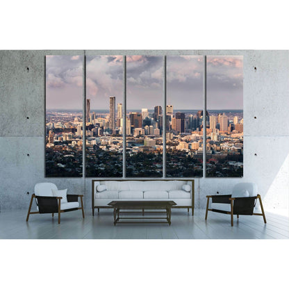 Brisbane City Landscape №2986 Ready to Hang Canvas Print - Zellart Canvas Prints ALL_Products, s-2986